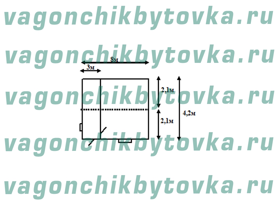 Столовая модульная из БК 8м